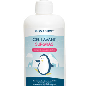 PHYSIADERM Gel lavant surgras corps & cheveux bébé 500 ml flacon pompe colis de 6