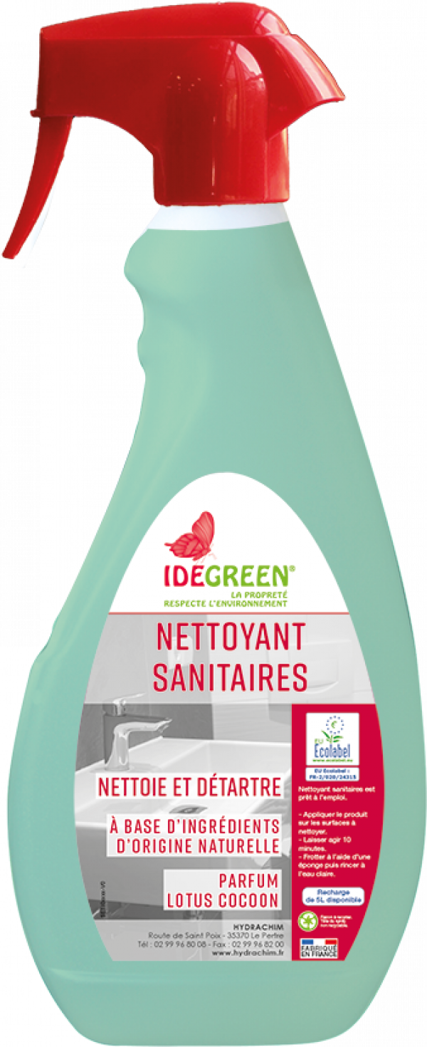 ID GREEN Nettoyant sanitaire ECOLABEL flacon pulvérisateur 750 ml