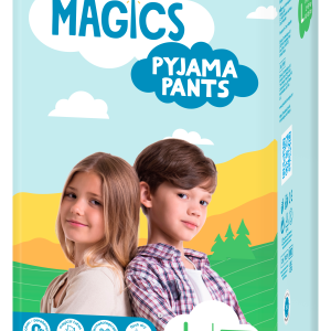 Magics Pyjama Pants - sous-Vêtements de Nuit Absorbants - Enfants 8-15 Ans, Taille L x 12