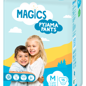 Magics Pyjama Pants - sous-Vêtements de Nuit Absorbants - Enfants 4-7 Ans, Taille M x 15